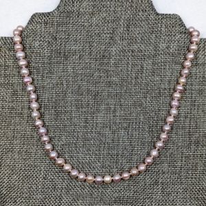 REAL - 7mm Lavender Pearl Necklace